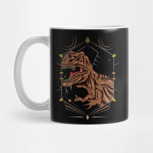 tyrannosaurus illustration Mug